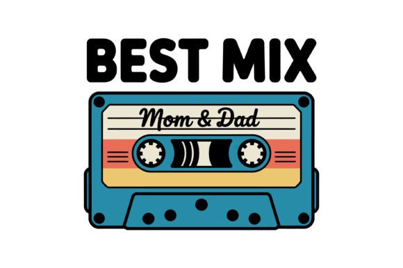 Best Mix Mom Dad Cassette: A Retro-Inspired Design for Everyday Embroidery