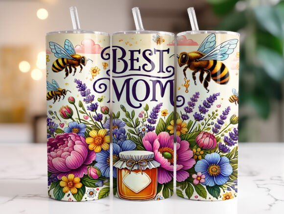Best Mom 20 Oz Tumbler Wrap Mother s Day