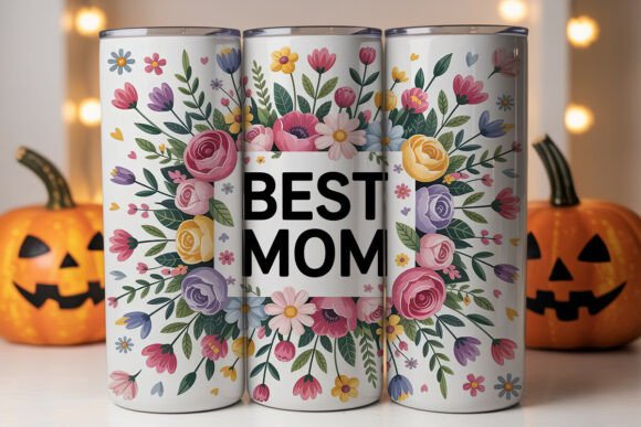 Best Mom Floral 20oz Tumbler Wrap Review for Real Embroidery Projects