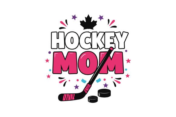 Colorful Hockey Mom Vector Design Review