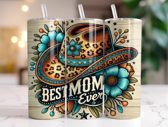 Cowgirl Best Mom Ever 20 Oz Tumbler Wrap Review