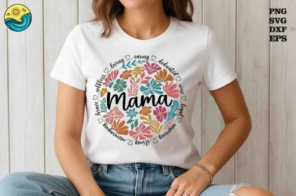 Floral Mama Circle Quote SVG PNG Review: A Sweet Touch for Mamma-Centric Projects