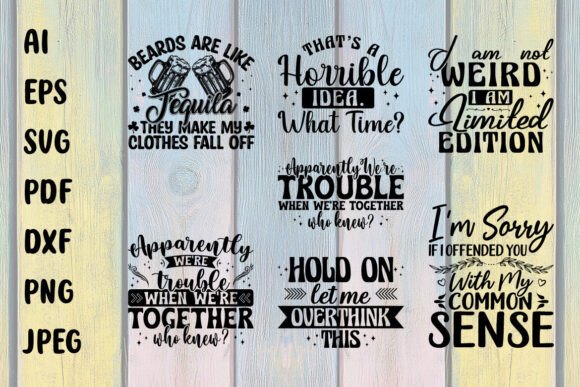 Funny Quote Typography SVG Design Bundle Review