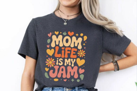 Mom Life Groovy Mothers Day Shirt SVG