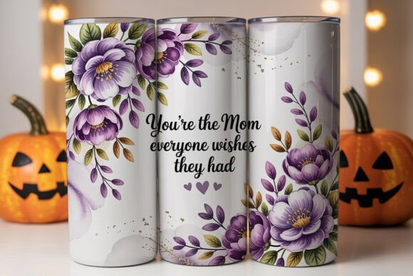 Purple Floral Mom Tumbler Wrap Review
